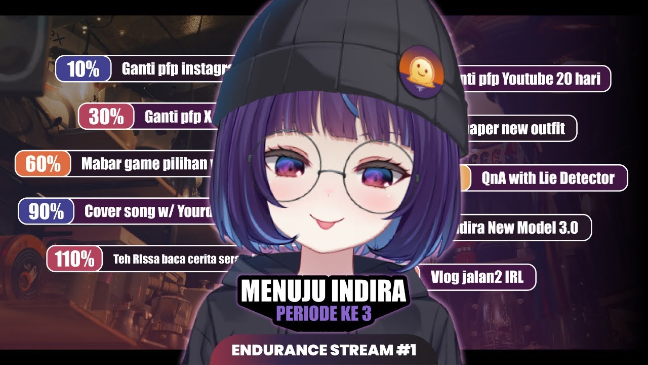 [ENDURANCE STREAM 1] Menyambut Indira Periode ke-3 [Tayang pukul 10:00-21:00]