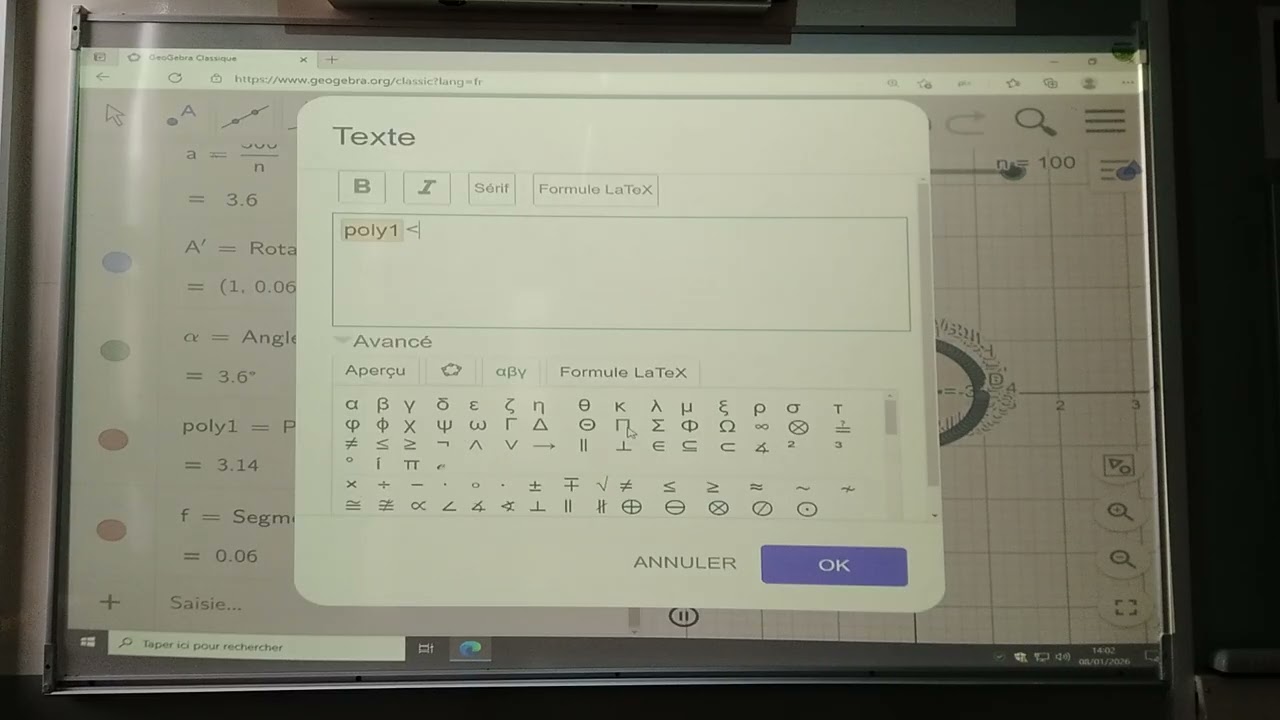 Encadrement décimal d'un irrationnel en classe de seconde.