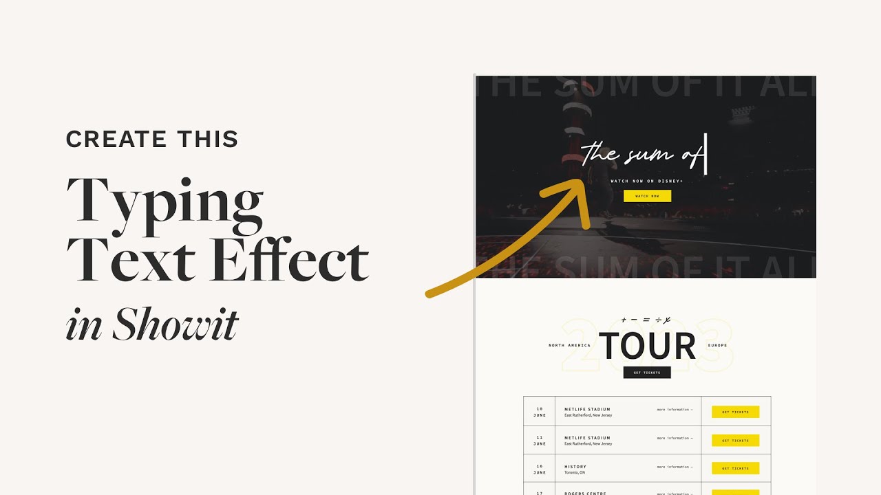 Add Animated Typing Text to Your Showit Website