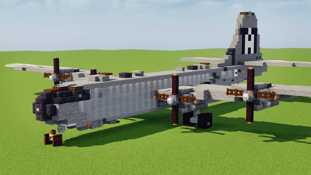 Обучающее видео по бомбардировщику B-29 Superfortress в Minecraft