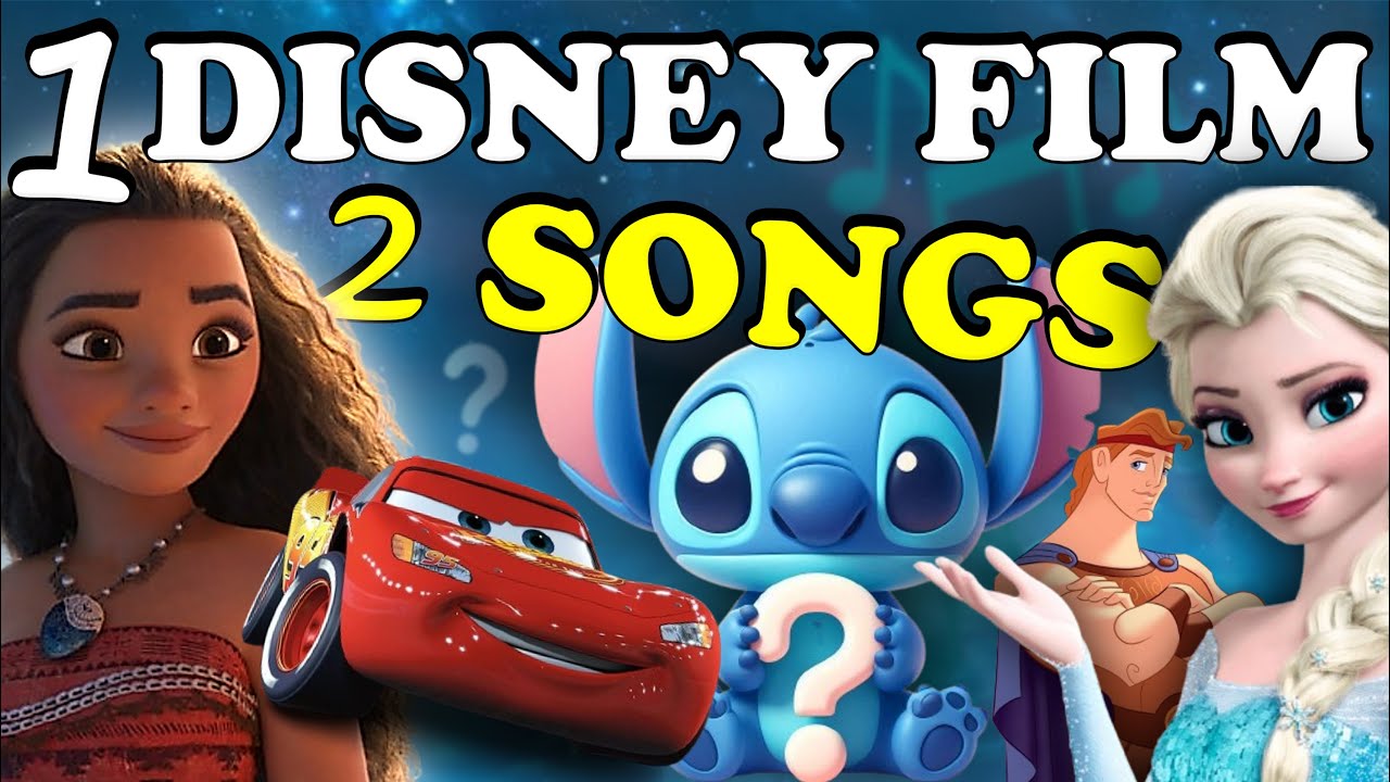 Guess The Disney Movie from 2 Songs🎵Film & Music Quiz🎬🎶