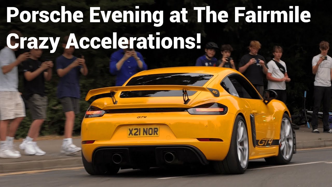 Launches and Insane Acceleration Sounds! Fairmile Porsche - 16th July 2025
