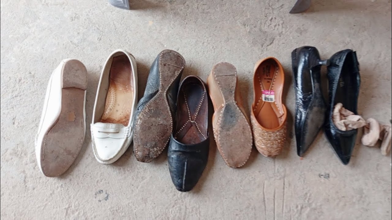 Well worn 3 pairs shoes collection | well worn and dirty shoes