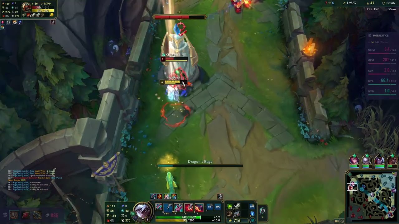 Zed 
Outplayed con lee sin
