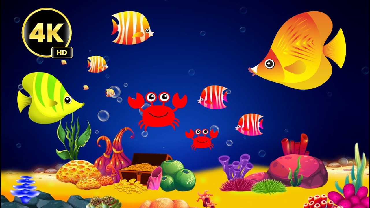 Soothing Baby Lullaby with Peaceful Underwater Animation