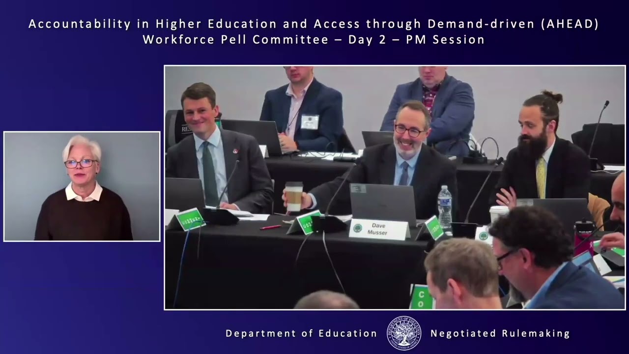 Accountability in Higher Ed and Access through Demand-driven Workforce Pell, Day 2 PM 12/9/25