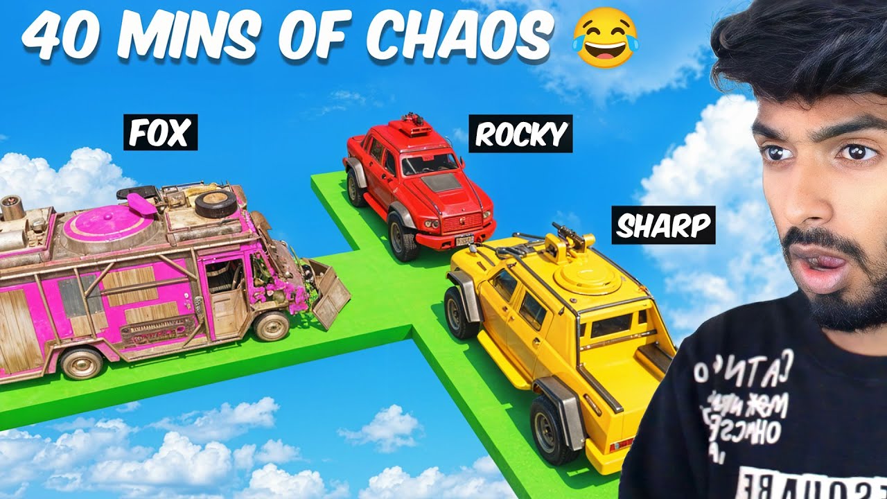 40 Mins Of Pure Chaos 🤣 | Gta 5 Stunt Race தமிழ் - Black FOX