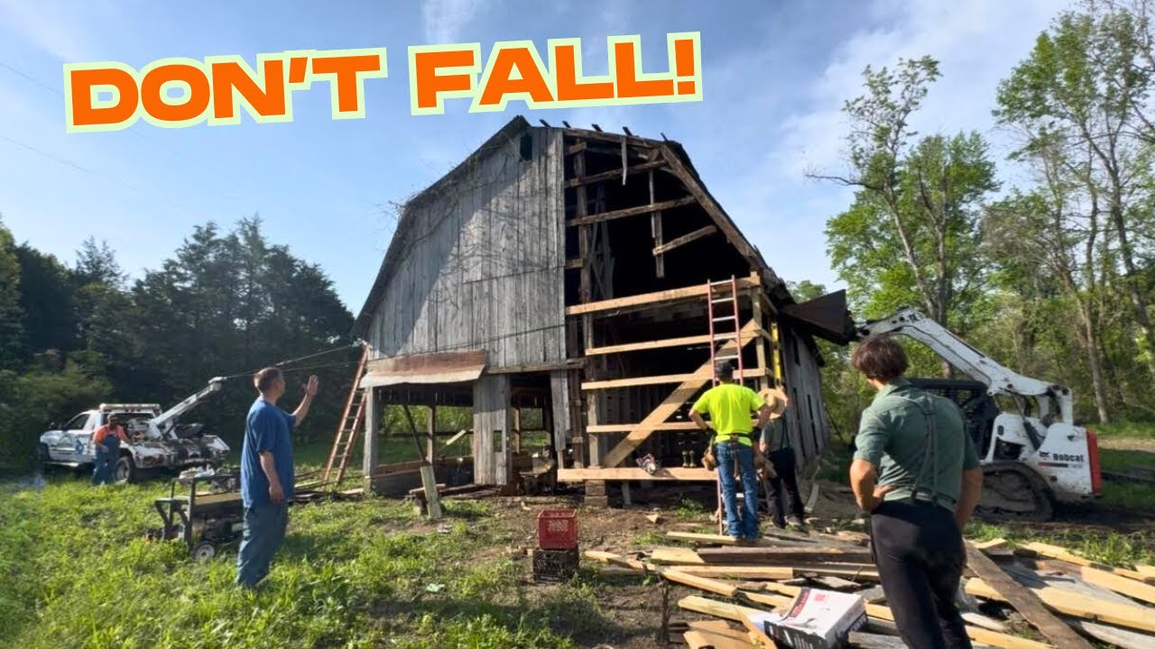 Old Barn Rehabilitation - Structural Rescue & Foundation Fix!