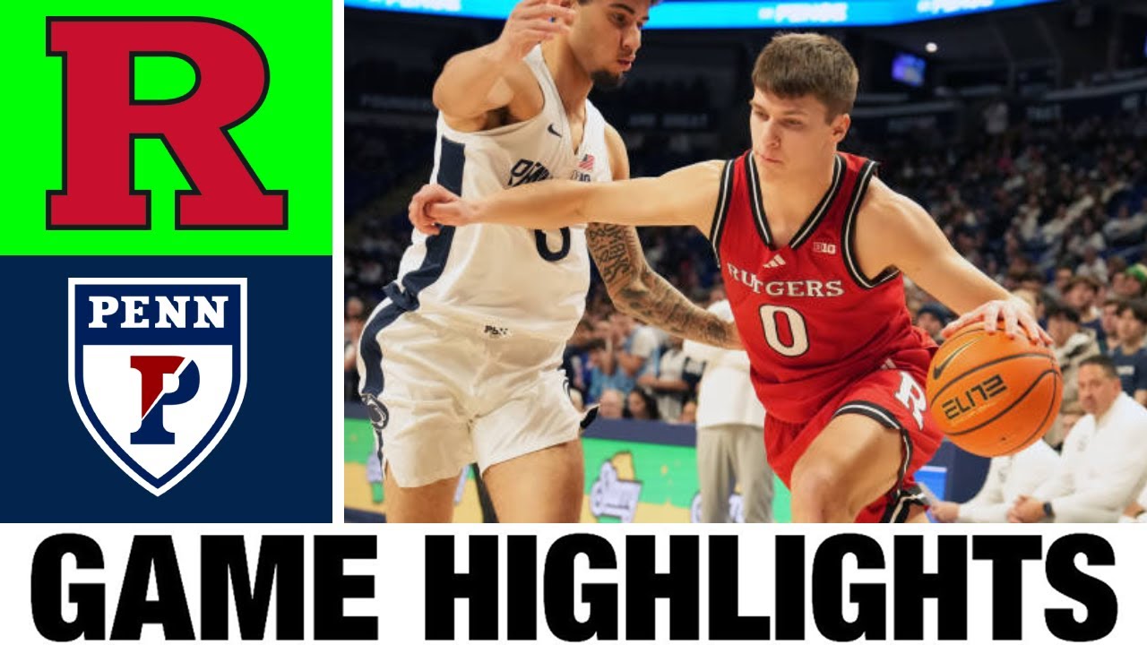 Rutgers vs Pennsylvania Highlights | Men's Basketball | College Basketball 2025