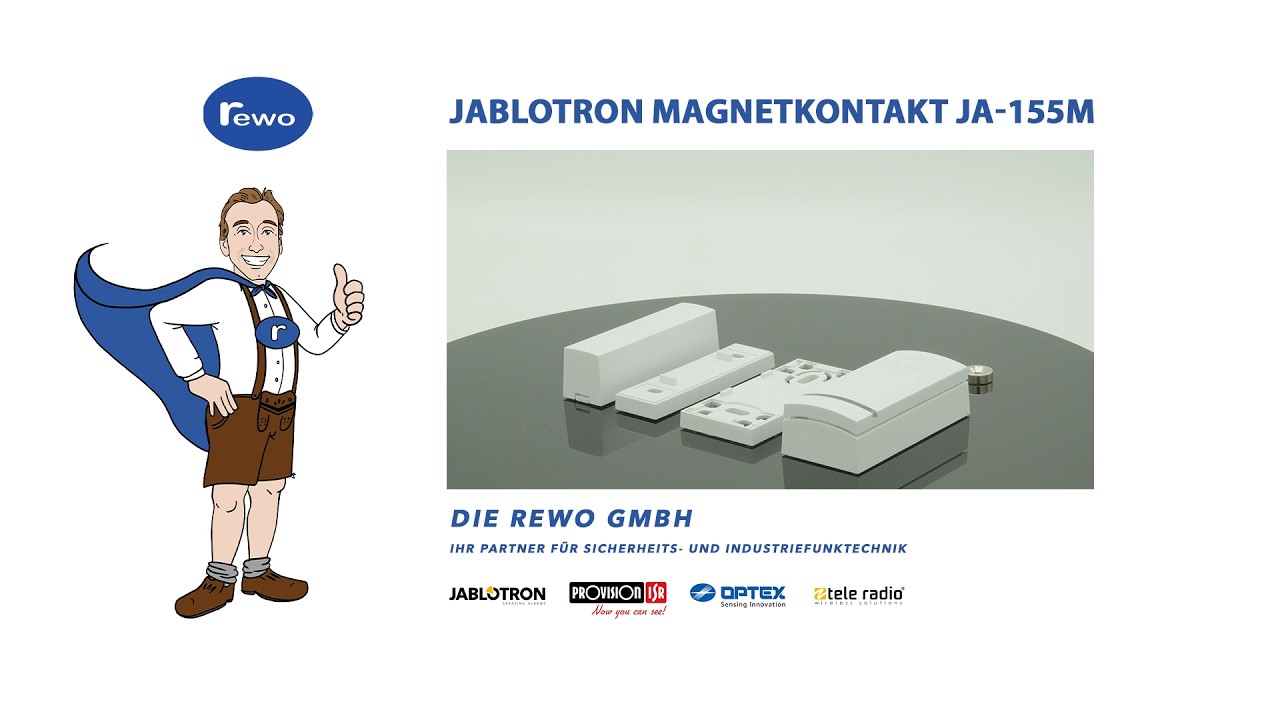 JABLOTRON Mini - Funk - Magnetkontakt JA-155M für Fenster und Türen - Smarte Innovation die schützt!