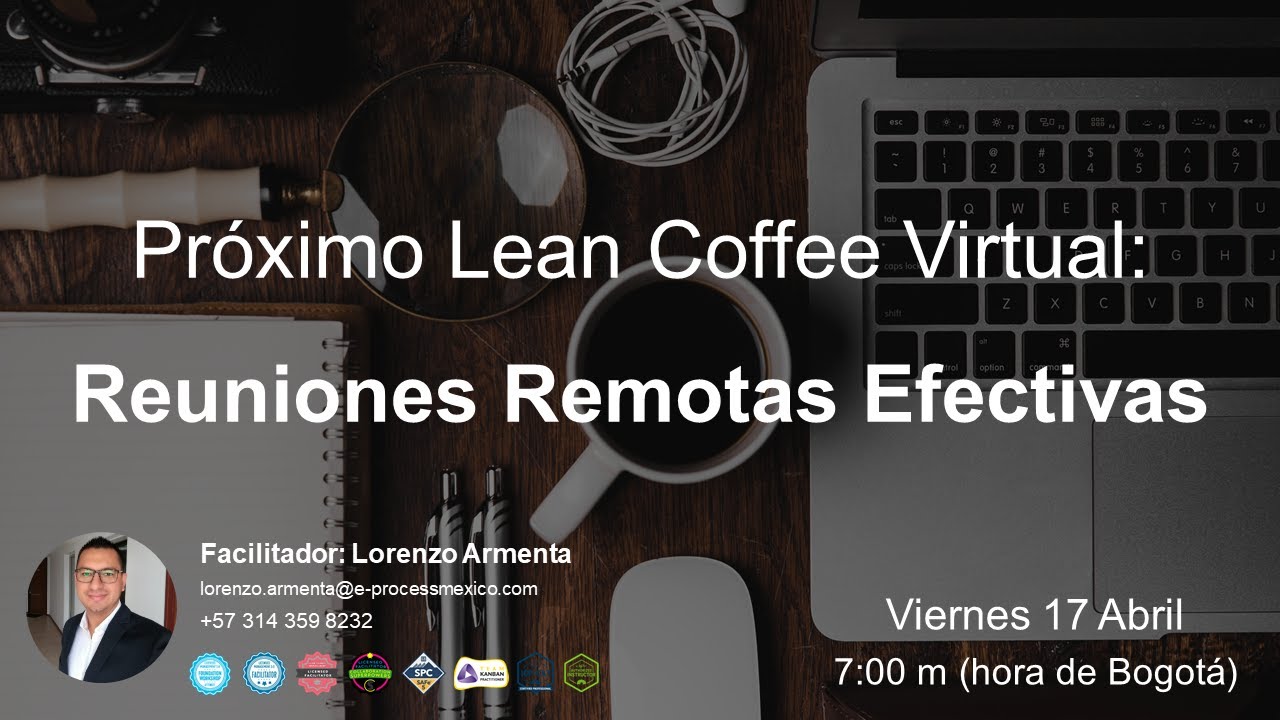 Lean Coffee Virtual: Reuniones Remotas Efectivas