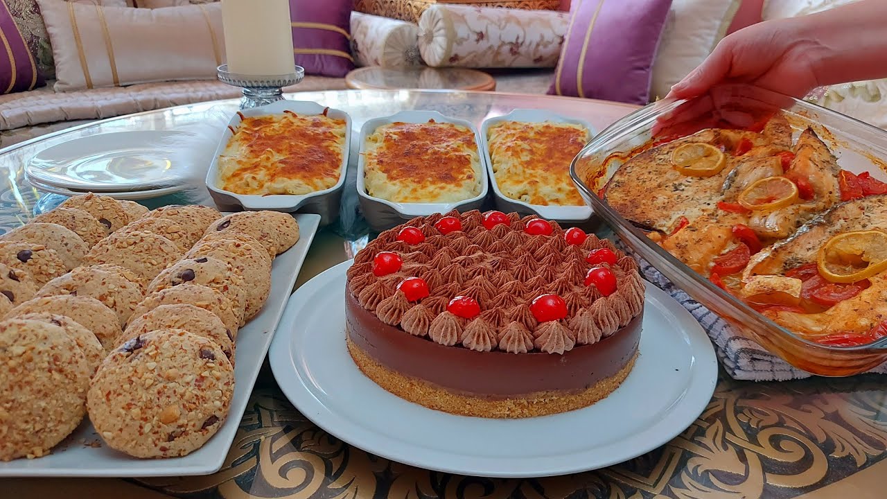 هنيتك من التفكير فيوم كامل🤷‍♀️طرطة  بالشكولاطة روعة😋دواز اتاي بالكاوكاو ساهل وسريع وجبة غداء وعشاء👌