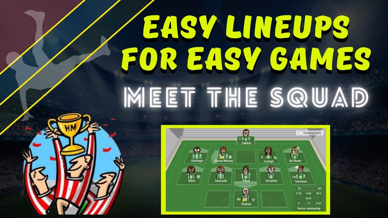 Inside the Locker Room: Making my lineup in Hattrick.org & Revealing my starting 11. Easy setup!