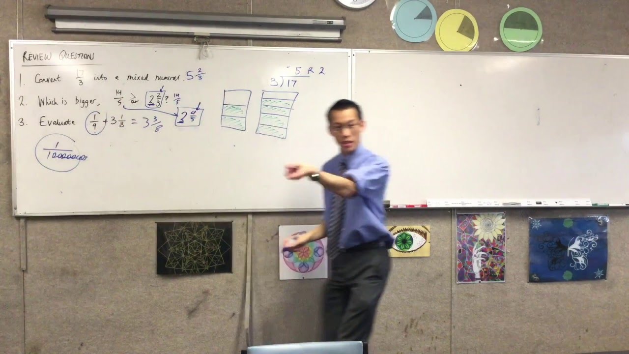 Dividing Fractions (1 of 2: Reviewing Division to find fractions and Mixed Numerals)
