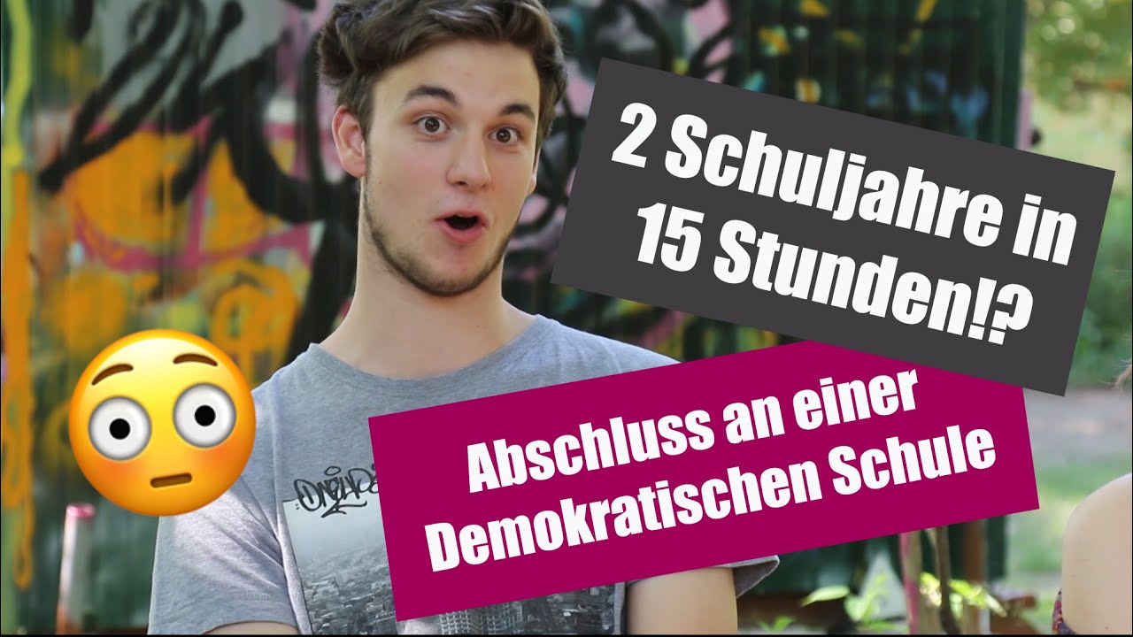 2 Jahre Schulstoff in 15 Schulstunden - Abschluss an einer Demokratischen Schule