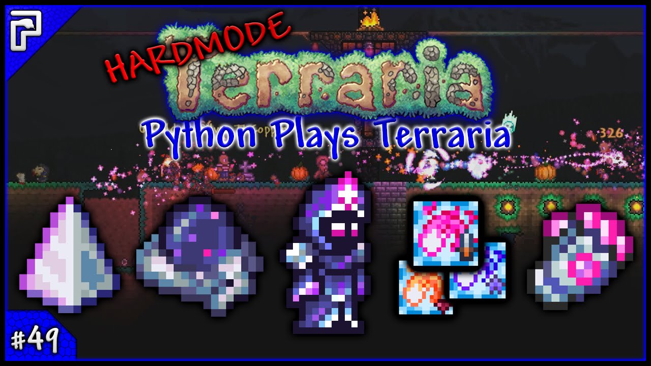 Python Plays Terraria | Nebula Mage Is OP! Moon Lord Massacre! | Let's Play Terraria 1.3 (PC) [#49]