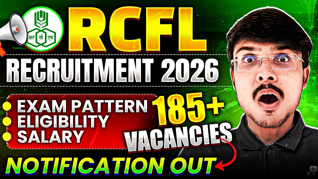 RCFL PSU Recruitment 2026 I Eligibility, Salary, Syllabus & Exam Pattern