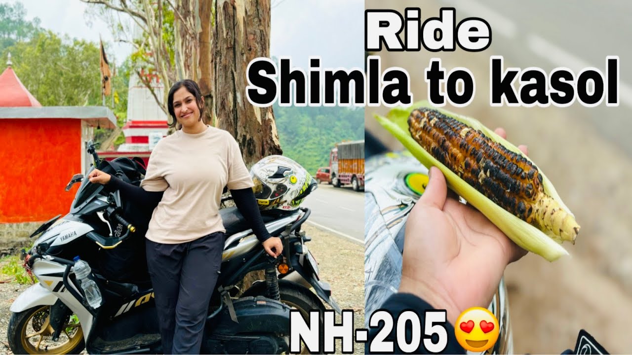 Ep:2 SHIMLA to KASOL  RIDE/  NH-205 route 250km@wandererqueenyash