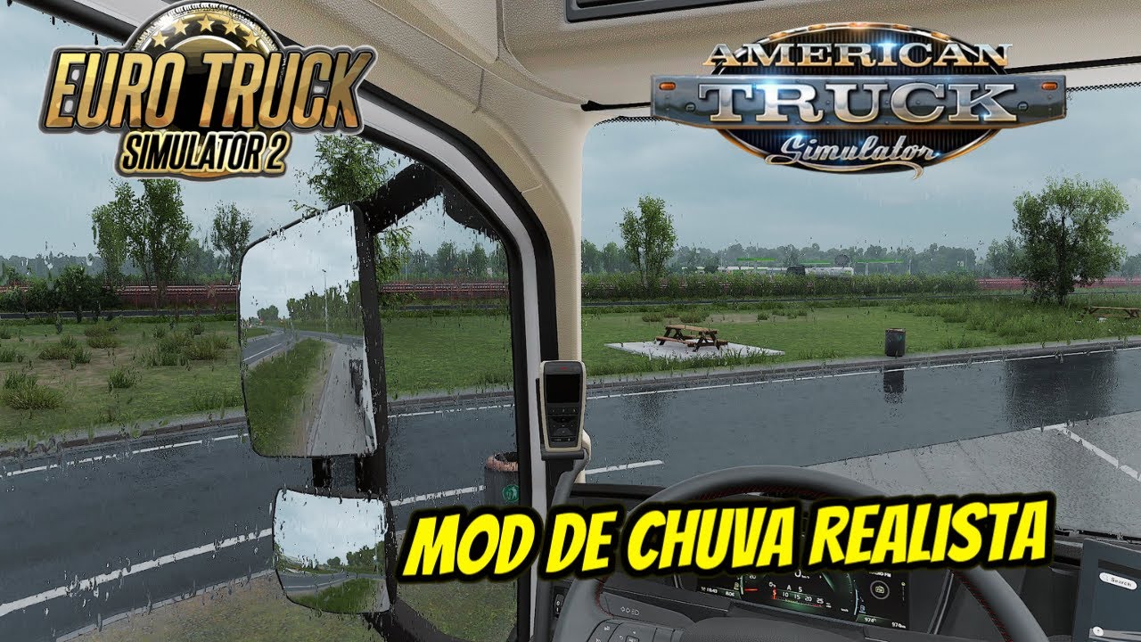 Euro Truck Simulator 2 & American Truck Simulator - Mod Chuva Realista (Versão1.57)