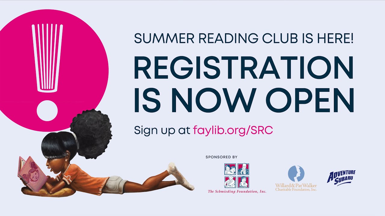 Summer Reading Club for Kids! - Fayetteville Public Library