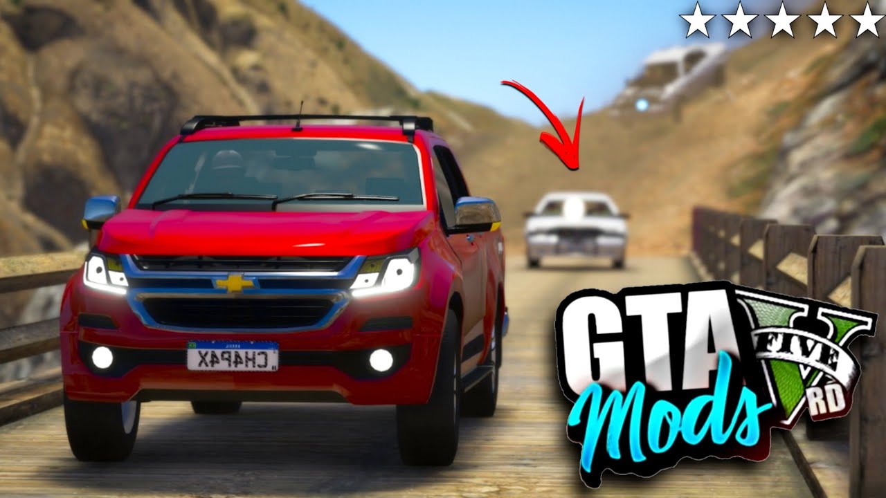 A FUGA DA POLICIA DE CHEVROLET S10 HIGH COUNTRY! ( FUI PARA O MONTE CHILIAD ) - GTA 5 MODS