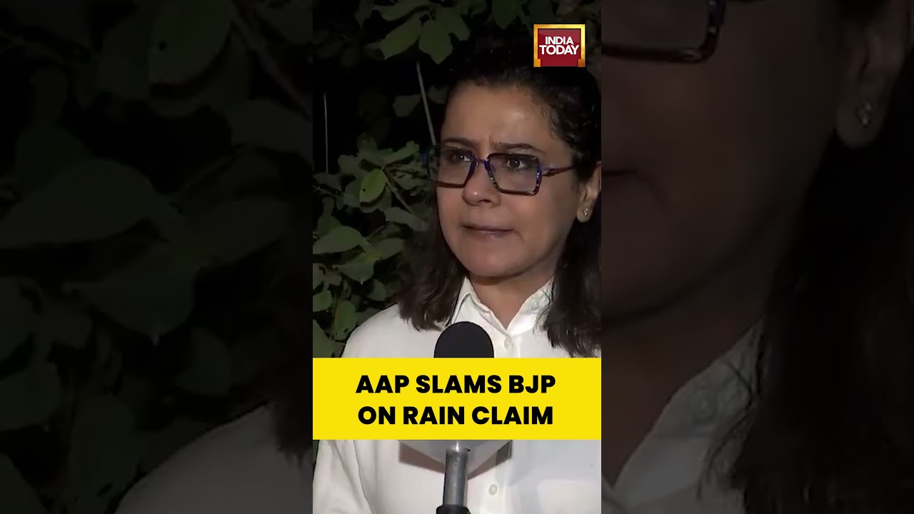 AAP's #priyankakkar slams BJP over 'artificial rain' claim amid pollution crisis #delhinews
