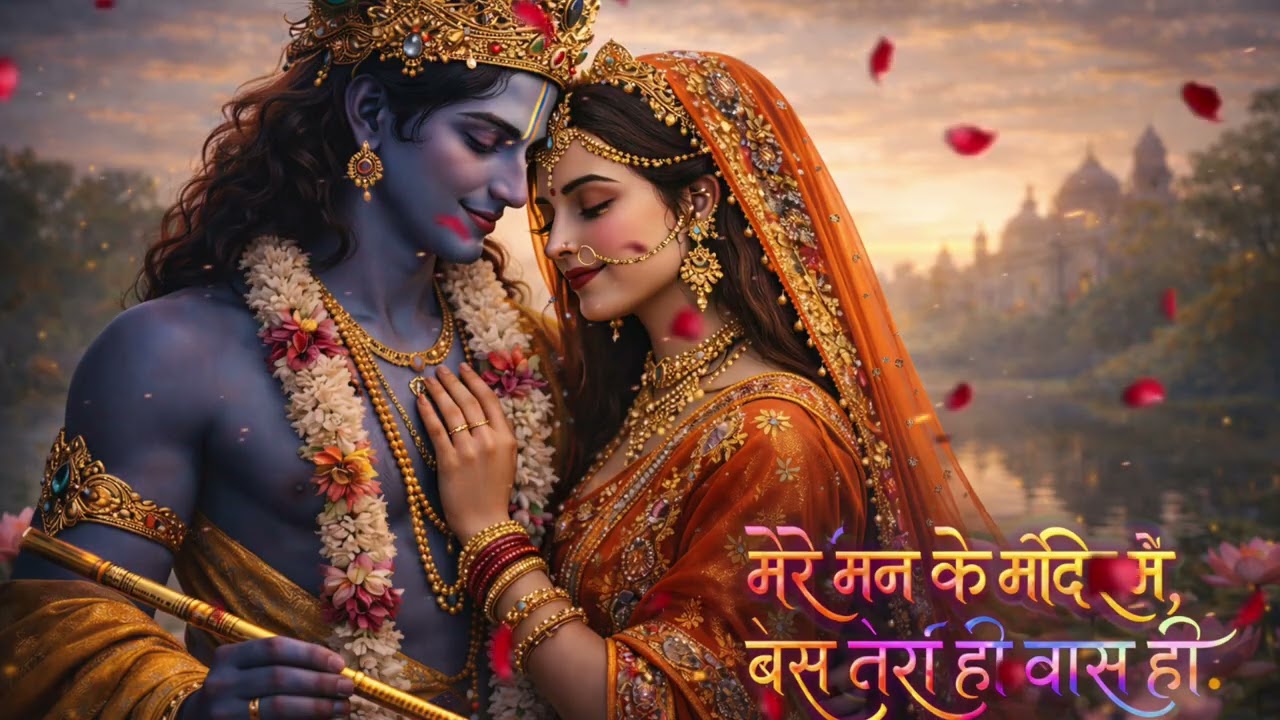 मेरे मन के मंदिर में बस तेरा ही वास हो | Radha Krishna Eternal Love ❤️✨#radhakrishna