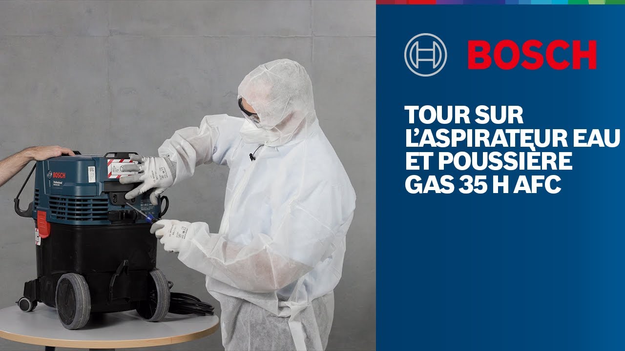 Tour sur l’aspirateur eau et poussière GAS 35 H AFC