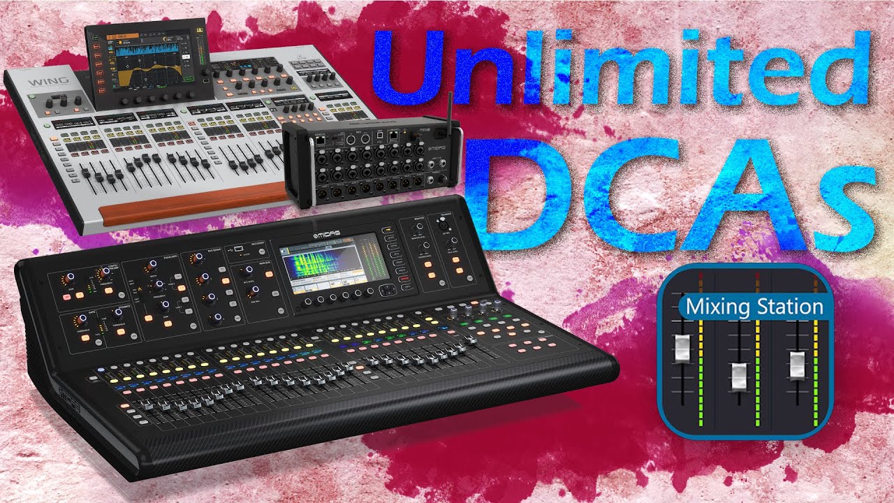 Add MORE DCAs to your digital console | Mixing Station: IDCA tutorial