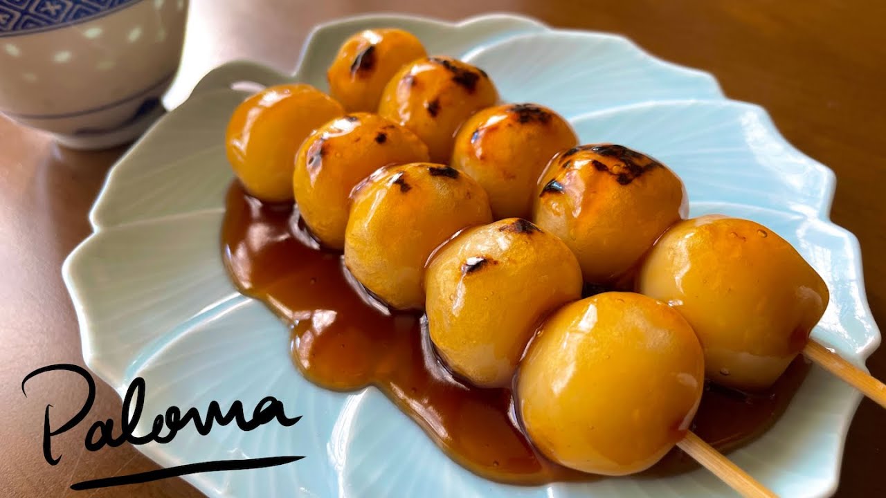 【Japanese Food】How to make Mitarashi Dango // Recipes from a Japanese kitchen🇯🇵