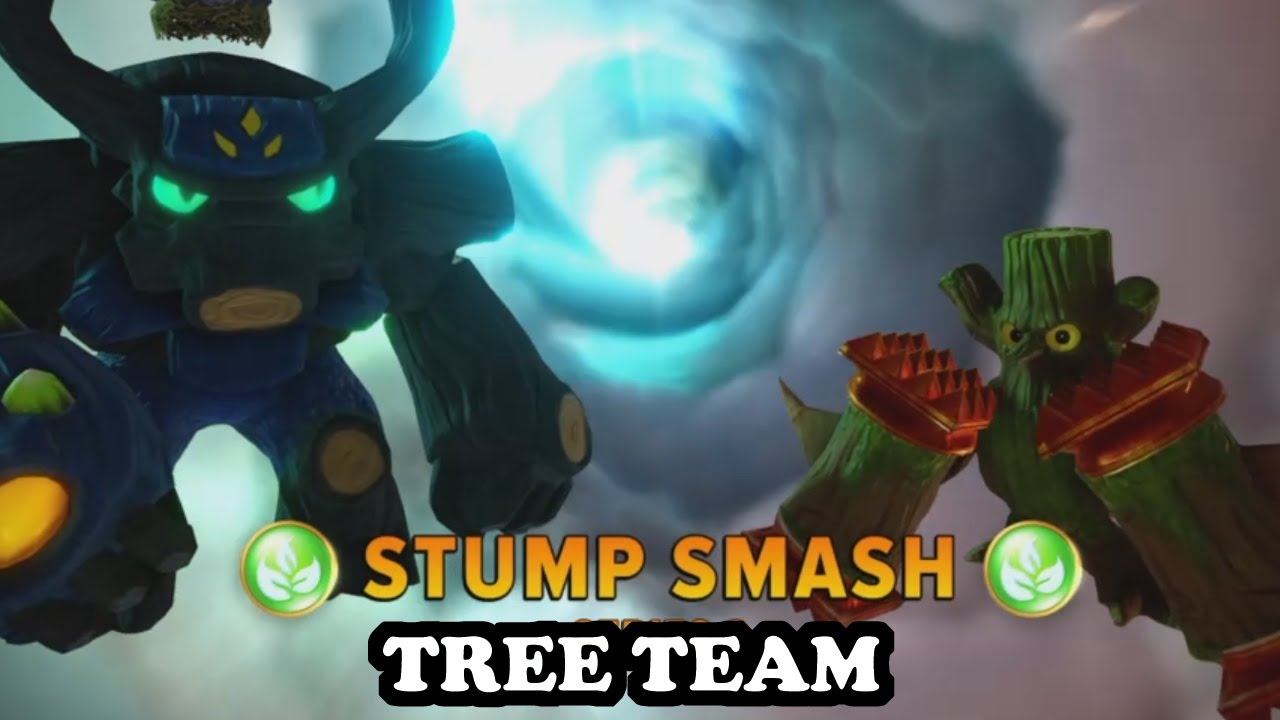 Skylanders Imaginators - Gnarly Tree Rex & S2 Stump Smash GAMEPLAY - TREE TEAM
