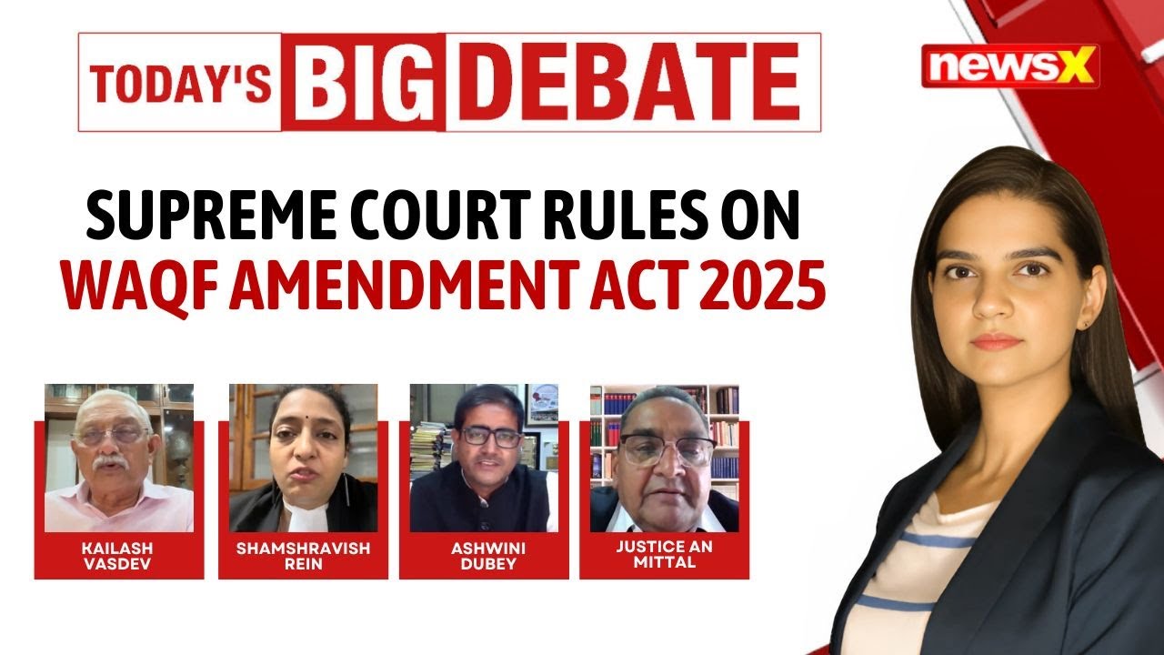 Waqf Amendment Act 2025 Reviewed | SC Pauses Controversial Waqf Clause | NewsX