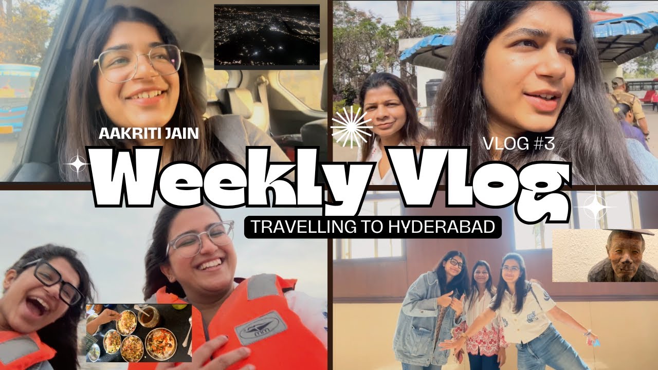 weekly vlog #3 | i went to Hyderabad with fam| salarjung museum, chowmala palace, birla temple ❤️🤩