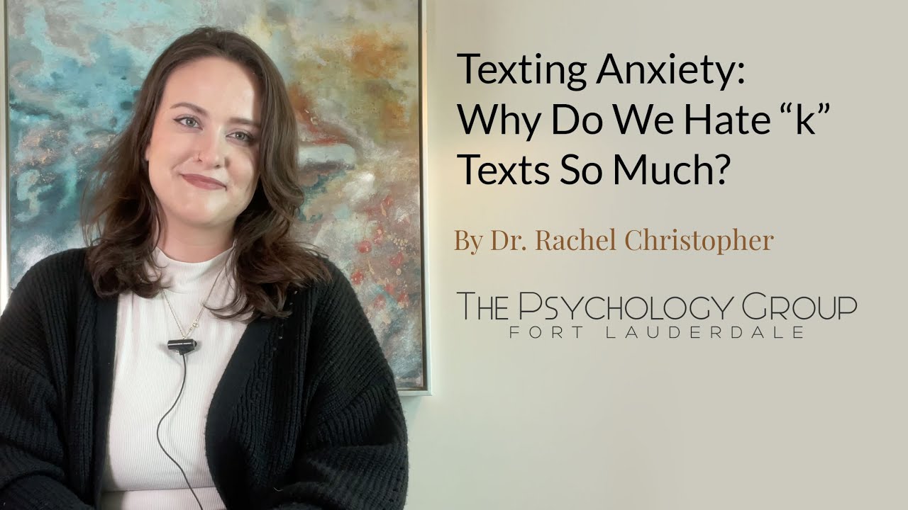 Texting Anxiety: Why do we Hate &ldquo;k&rdquo; Texts so Much?