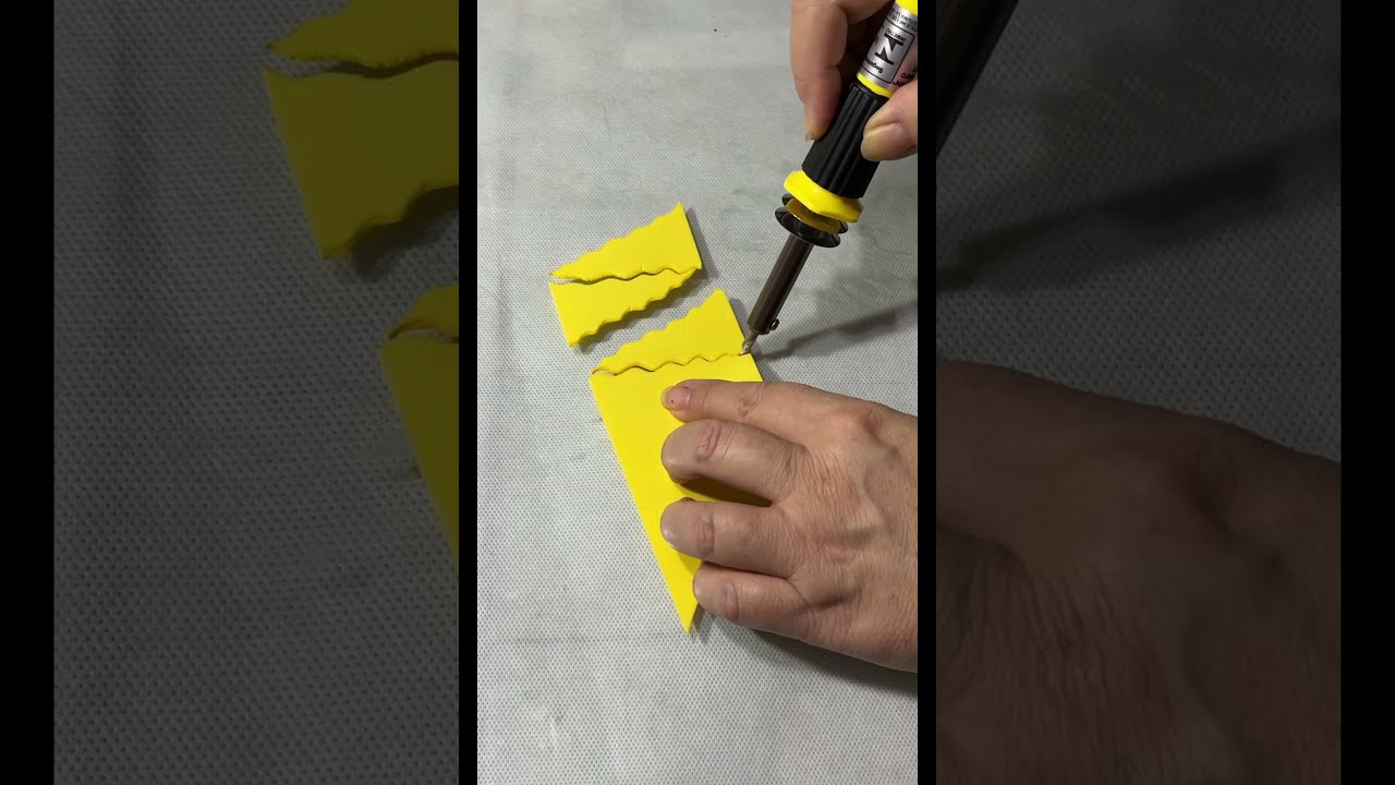 Ciclo da &aacute;gua (usando pir&oacute;grafo para cortar EVA) #diy #materiaisescolares #artesanato