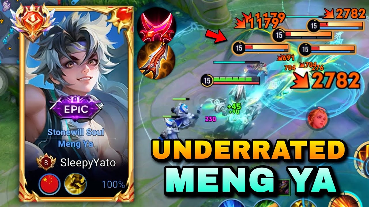 UNDERRATED MARKSMAN MENGYA IS A BEAST WITH THIS SEMI TANK ITEMS! | MENGYA BUILD & ARCANA