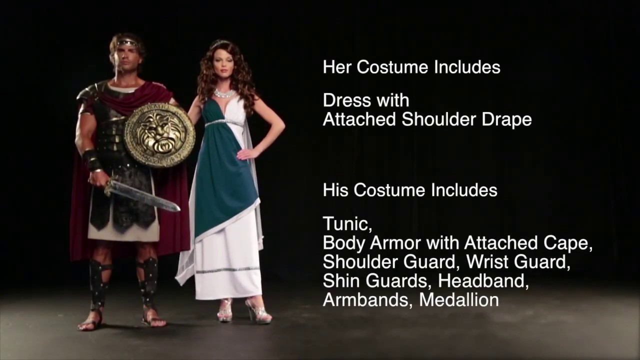 Adult's Roman Beauty and Gladiator Costumes by California Costumes