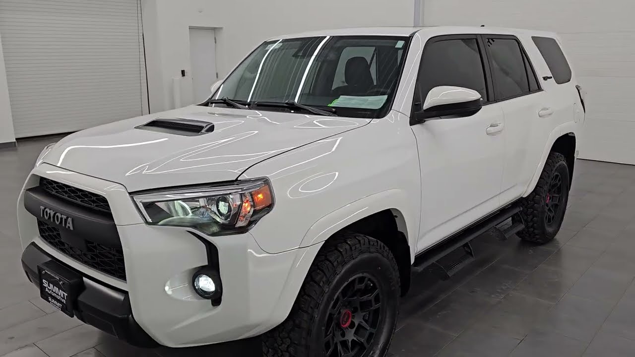 2021 TOYOTA 4RUNNER TRD PRO SUPER WHITE 4WD NAV MOON 4K WALKAROUND 15956ZA