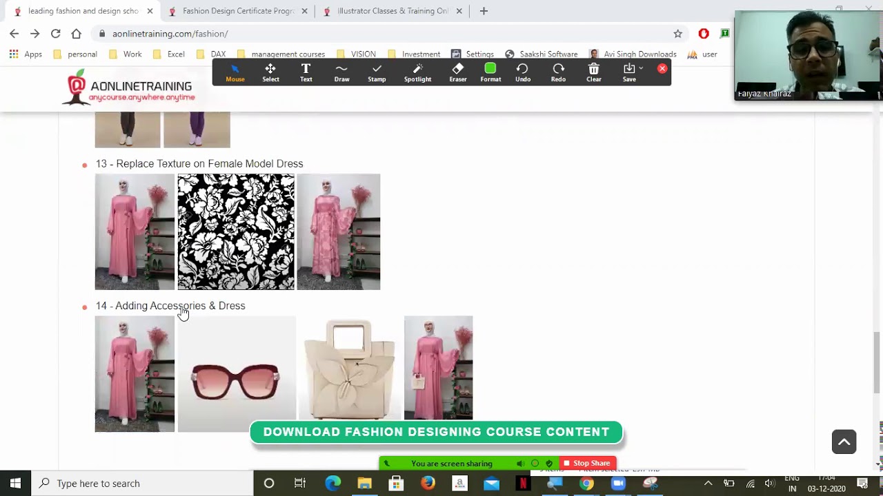 How does the Online Fashion Designing Course Work ( IN ENGLISH ) Explained