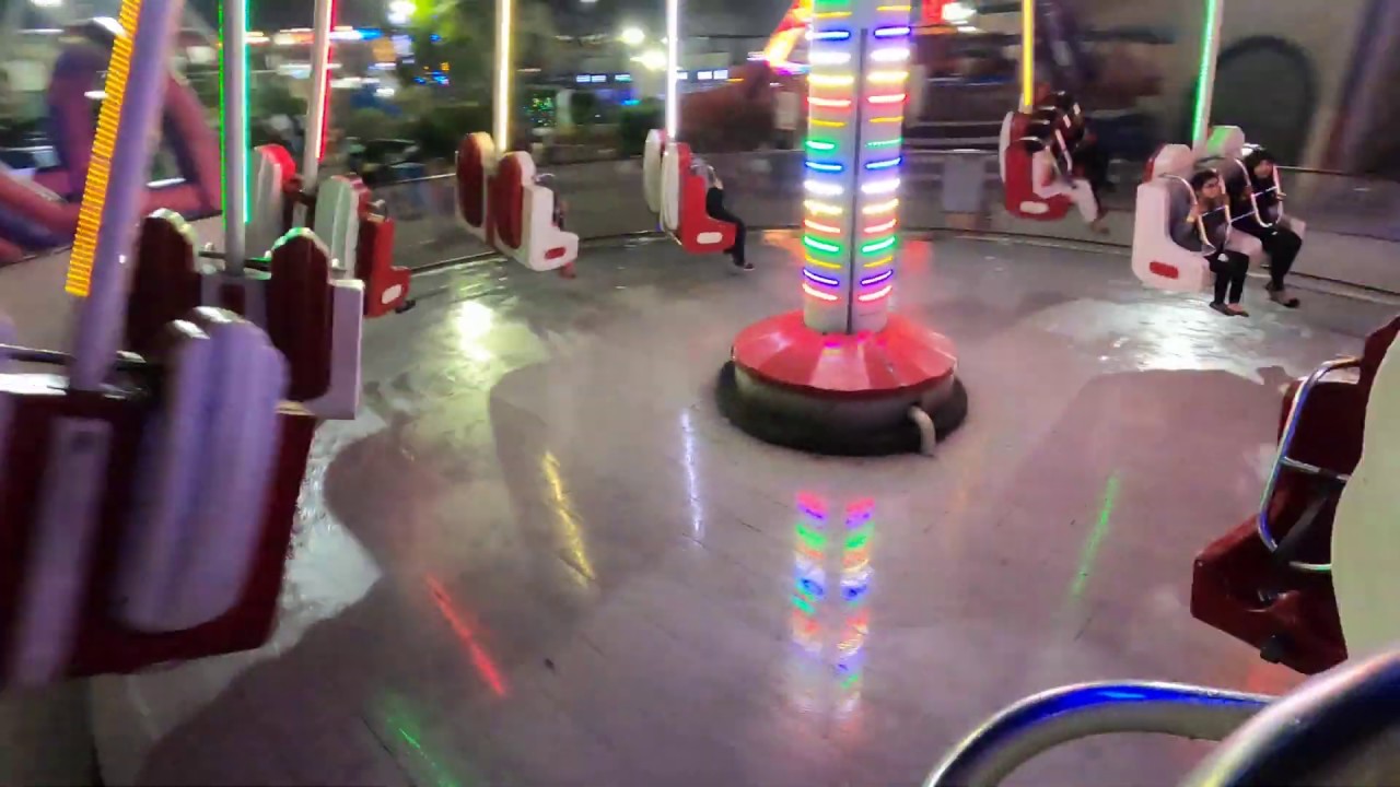 POV Crazy Swing Ride at Joyland Theme Park Fortress Stadium Lahore Pakistan