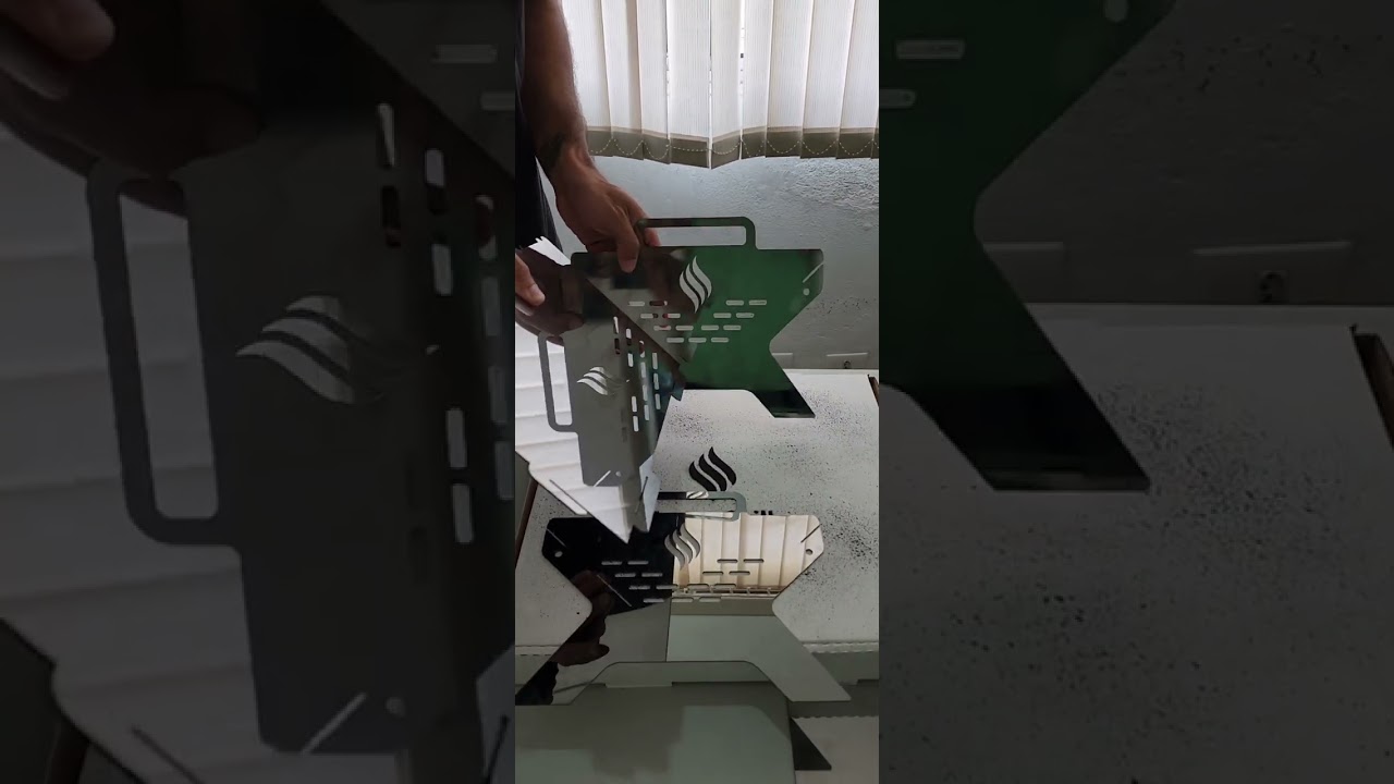 CHURRASQUEIRA PORTÁTIL DESMONTÁVEL LEVAGRILL. FABRICADO PELA NORTELE RESISTÊNCIAS ELÉTRICAS