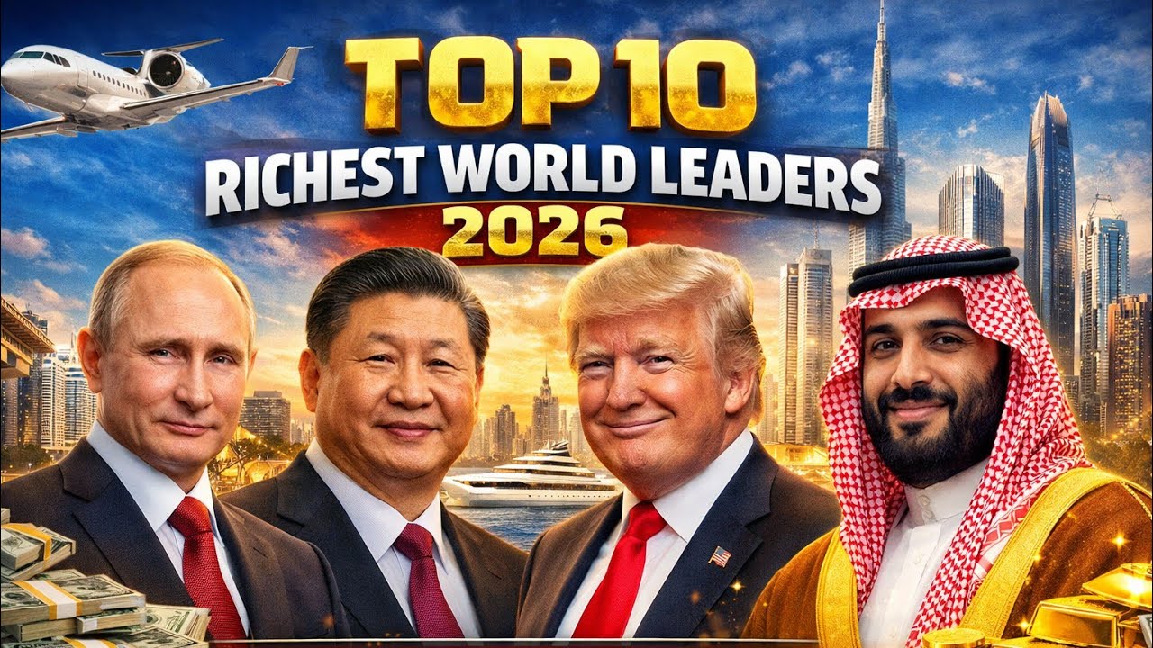 Top 10 Richest World Leaders 2026 | Wealthiest Presidents