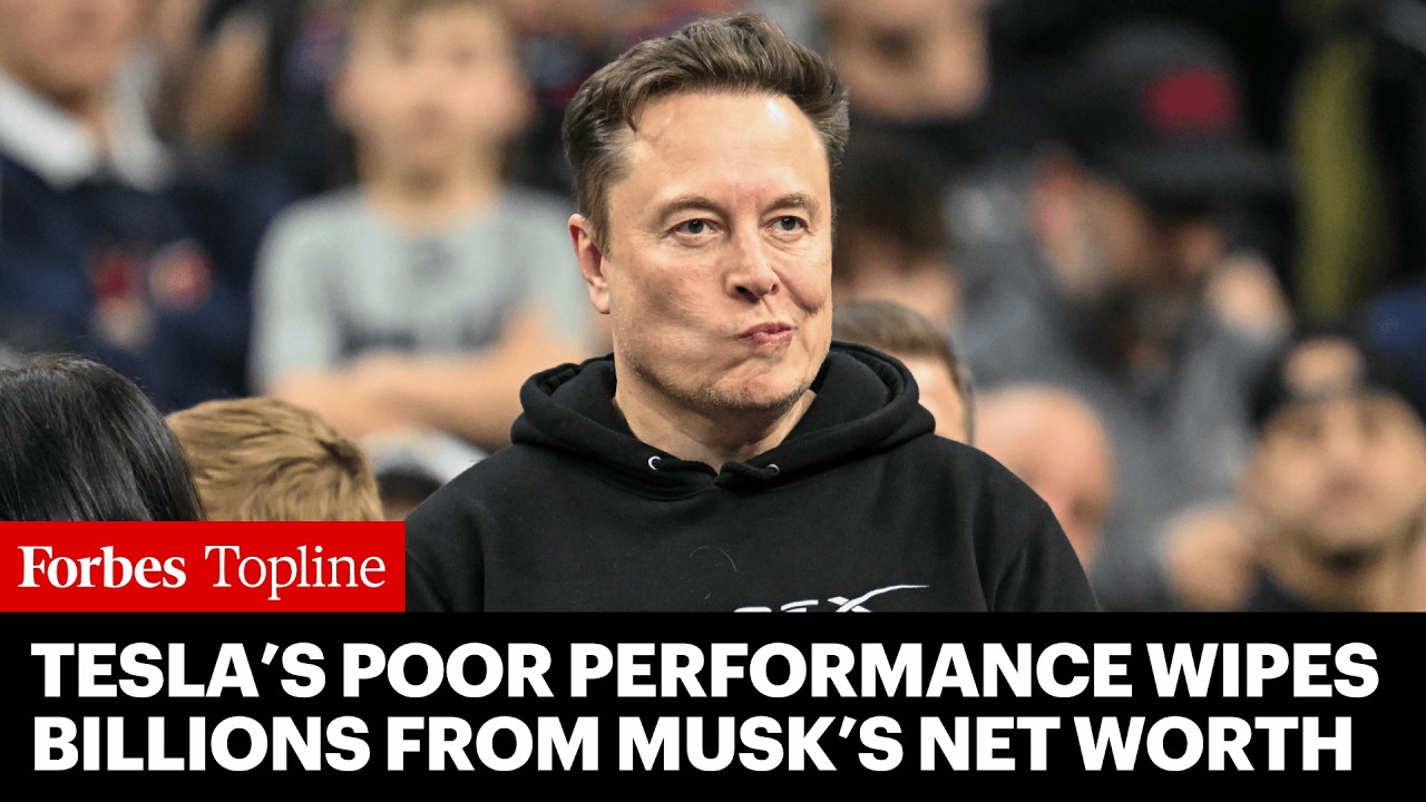 Elon Musk’s Net Worth Drops $17 Billion As Tesla Shares Plunge