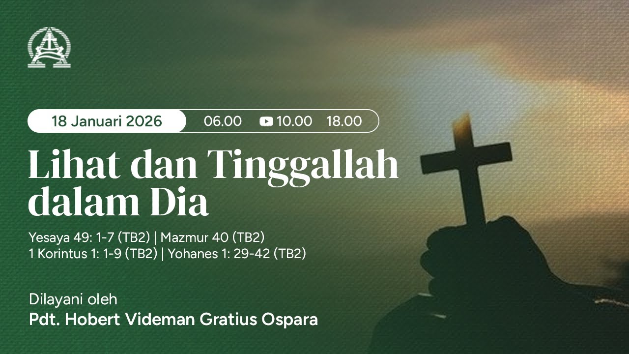 KEBAKTIAN MINGGU - GKI Depok - 18 Januari 2026