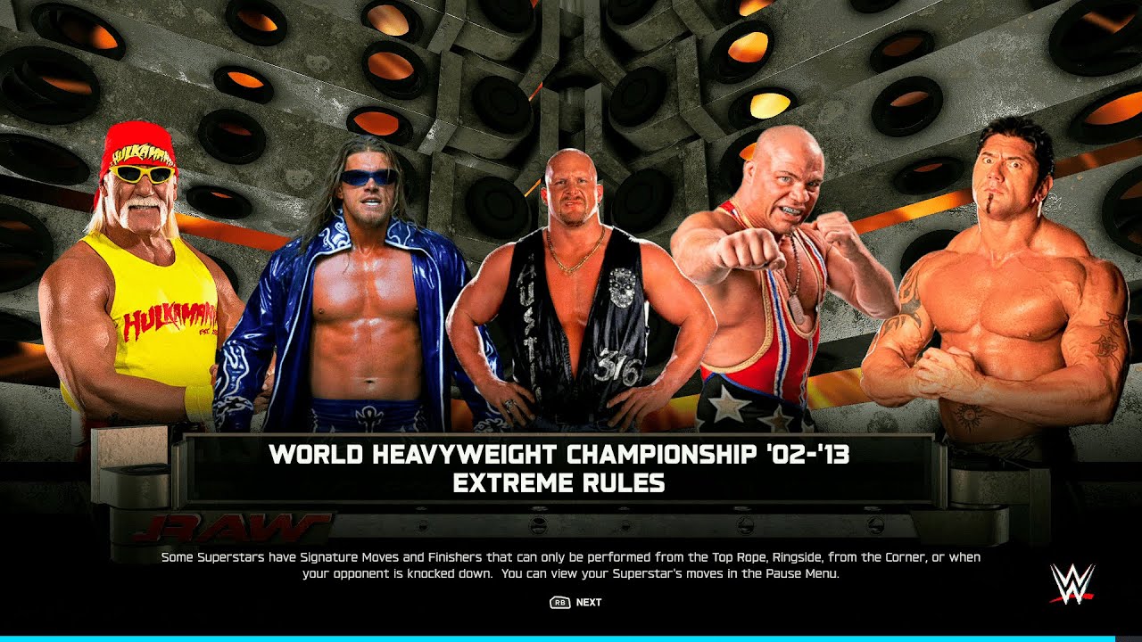 WWE 2K25 FULL MATCH - 5 Man Extreme Rules - What If Dream Match Eras Collide