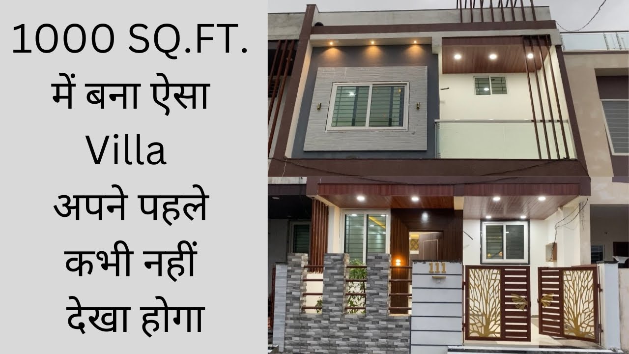 VN33 | 1000 SQ. FT. 3 BHK Ultra Luxury Semi Furnished House For Sale In Indore | Call 9977777297