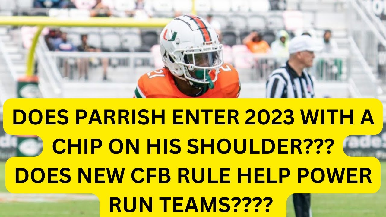 DOES NEW COLLEGE FOOTBALL RULE BENEFIT MIAMI HURRICANE RUSHING ATTACK????