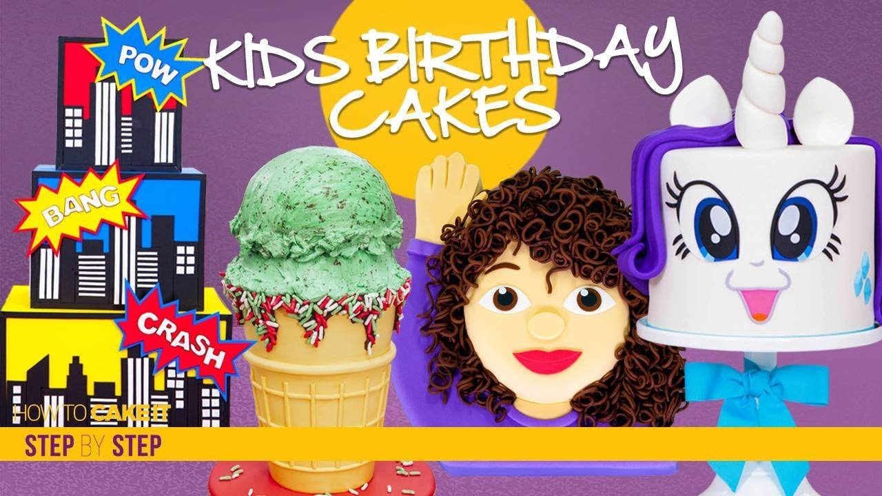 4 Amazing Kid's Birthday Cakes | CAKE Compilation | How To Cake It | Yolanda Gampp