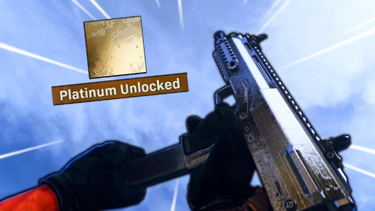 Unlocking PLATINUM CAMO on SMG...😍 Modern Warfare Gold MP7 UNLOCKED!