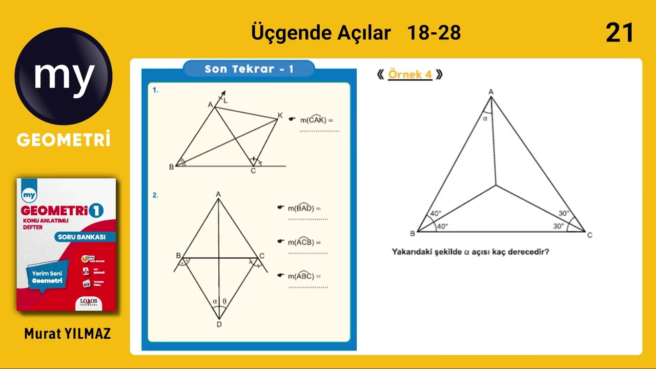 Üçgende Açılar Konu Anlatım